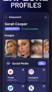 DeepSearch AI People Finder screenshot