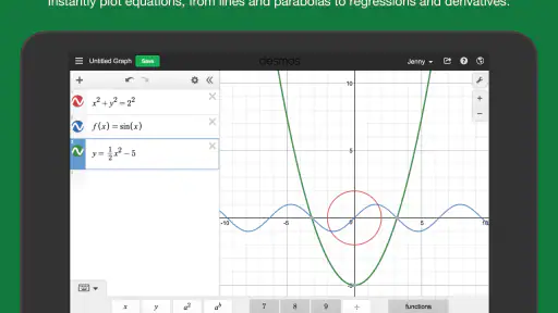 Desmos Graphing Calculator screenshot