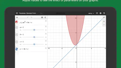 Desmos Graphing Calculator screenshot