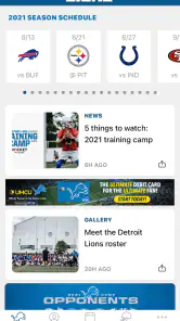 Detroit Lions Mobile screenshot