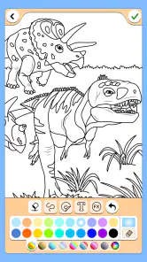 Dino Coloring Game screenshot