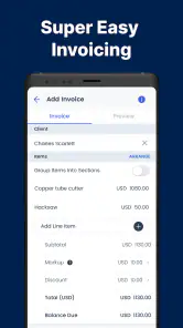 Easy Invoice & Estimates Maker screenshot