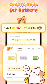 Emoji Battery: DIY Status Bar screenshot