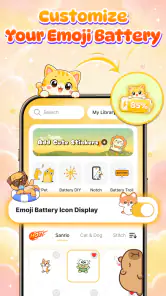 Emoji Battery: DIY Status Bar screenshot