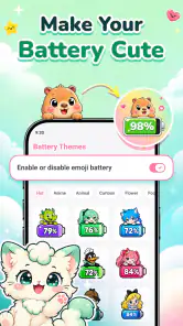 Emoji Battery: Status Bar Icon screenshot