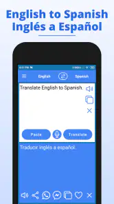 English to Spanish Translator screenshot