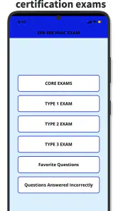 EPA 608 Practice Test screenshot