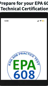 EPA 608 Practice Test screenshot