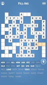 Fill-Ins · Word Fit Puzzles screenshot
