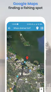 Fishing forecast screenshot