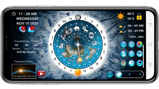 Flat Earth Sun & Moon Clock screenshot