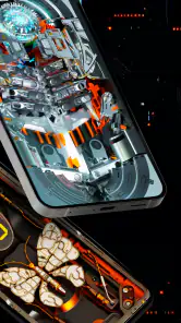 Futuristic 3D Tech Wallpaper screenshot