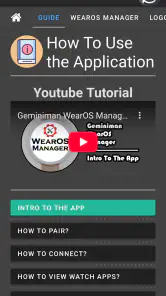 GeminiMan WearOS Manager screenshot