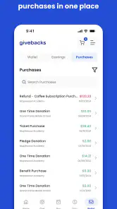 Givebacks screenshot
