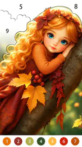 Golden Autumn: Color by Number screenshot