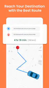 GPS Voice Map & Route Finder screenshot