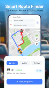 GPS Voice Navigation Live Maps screenshot
