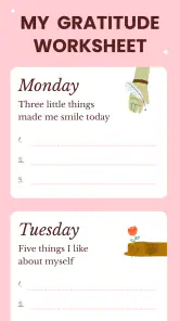 Gratitude: Self-Care Journal screenshot