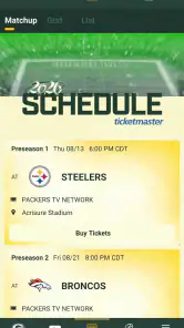 Green Bay Packers screenshot