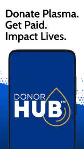 Grifols Plasma Donor Hub screenshot