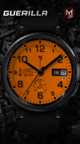 GUERILLA - Analog watch face screenshot
