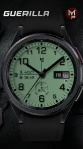 GUERILLA - Analog watch face screenshot