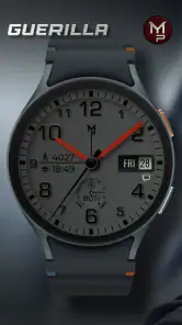 GUERILLA - Analog watch face screenshot