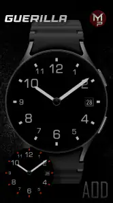 GUERILLA - Analog watch face screenshot