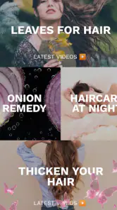 Haircare app for women screenshot