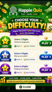 Happie Quiz: Play Earn Rewards screenshot
