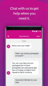Hawaiian Airlines screenshot