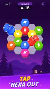 Hexout - Color Hexa Puzzle screenshot