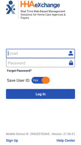 HHAeXchange screenshot