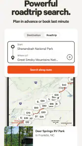 Hipcamp: Camping, RVs & Cabins screenshot