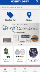 Hobby Lobby Stores screenshot