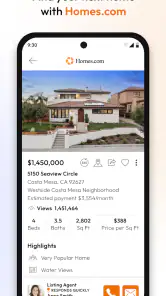 Homes.com Real Estate Search screenshot
