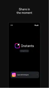 Instants, an Instagram app screenshot