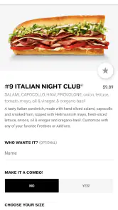 Jimmy John's Sandwiches screenshot