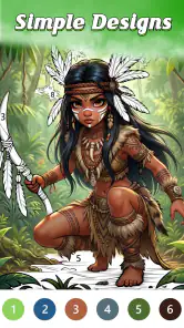 Jungle Color By Number Games screenshot