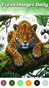 Jungle Color By Number Games screenshot