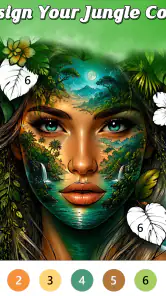 Jungle Color By Number Games screenshot