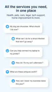 JustAnswer: Ask for help, 24/7 screenshot