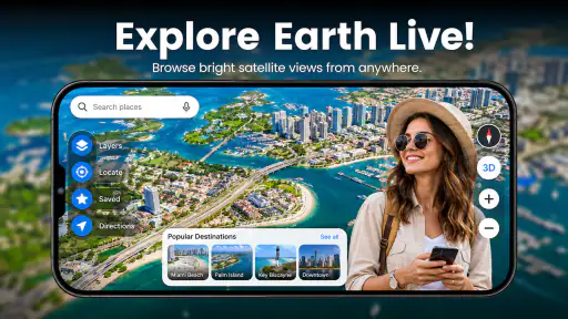 Live Earth Maps Satellite View screenshot