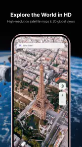GPS Satellite Live Earth Map screenshot