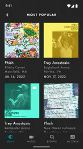 LivePhish screenshot