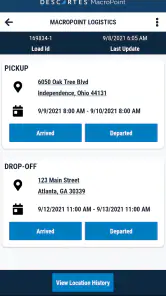 MacroPoint for Truckers screenshot