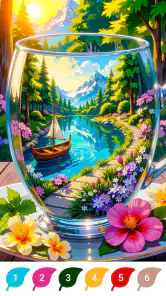 Magical Forest Color by Number screenshot