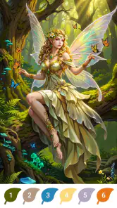 Magical Forest Color by Number screenshot
