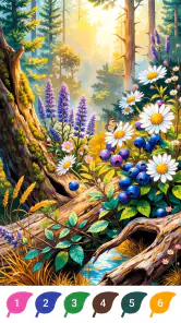 Magical Forest Color by Number screenshot