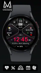 MD326 3D Modern Watch Face screenshot